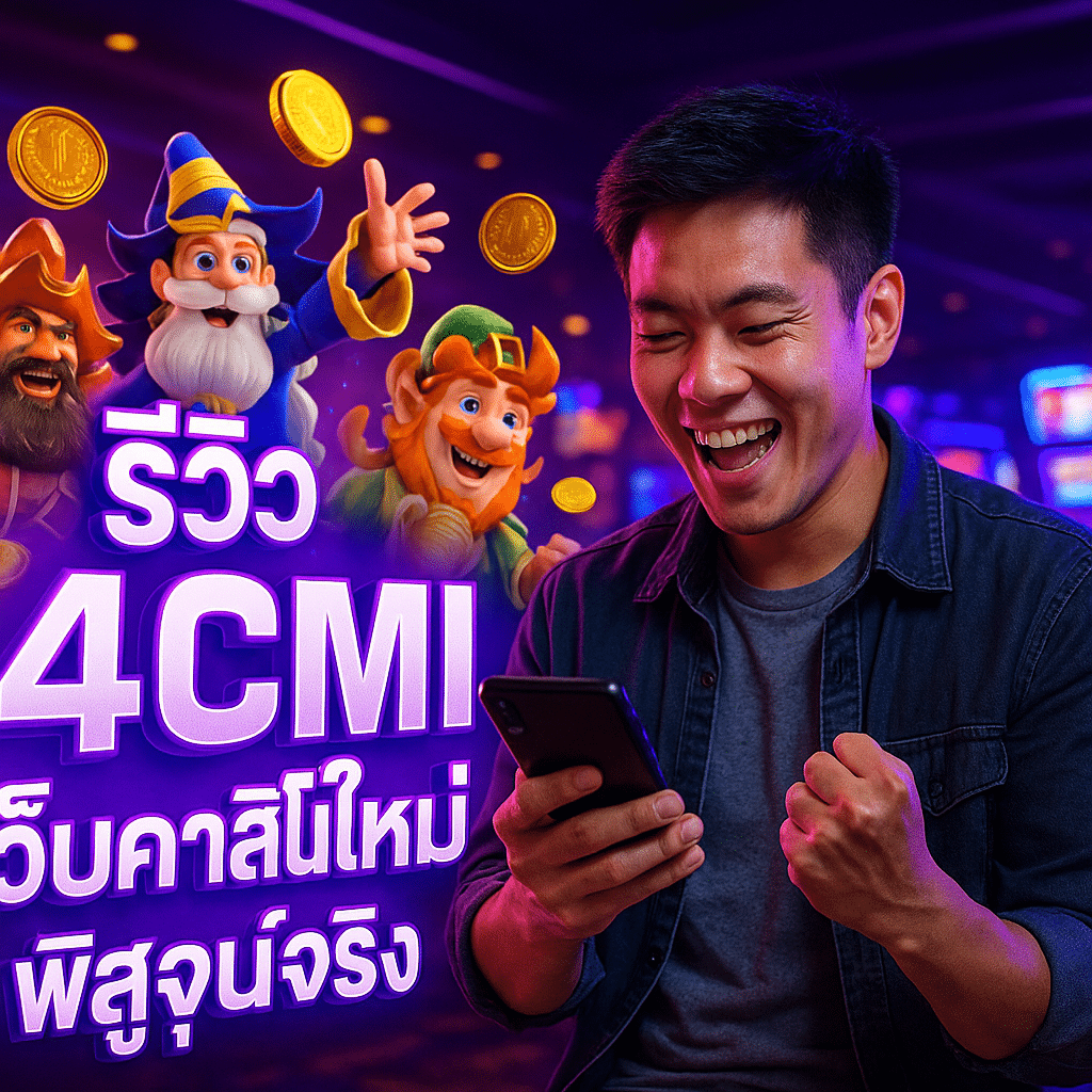รีวิว 4CMI เว็บคาสิโนใหม่ พิสูจน์จริง