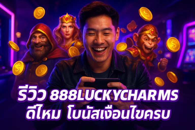 รีวิว 888LUCKYCHARMS ดีไหม โบนัสเงื่อนไขครบ