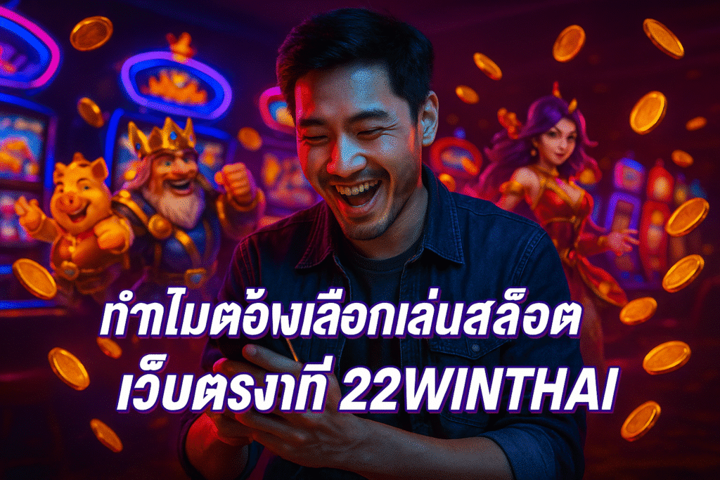 ทำไมต้องเลือกเล่นสล็อตเว็บตรงที่ 22WINTHAI