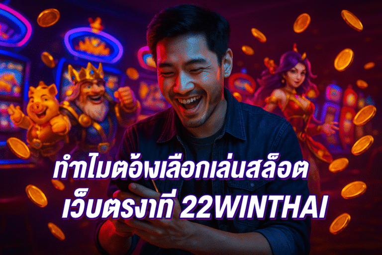 ทำไมต้องเลือกเล่นสล็อตเว็บตรงที่ 22WINTHAI