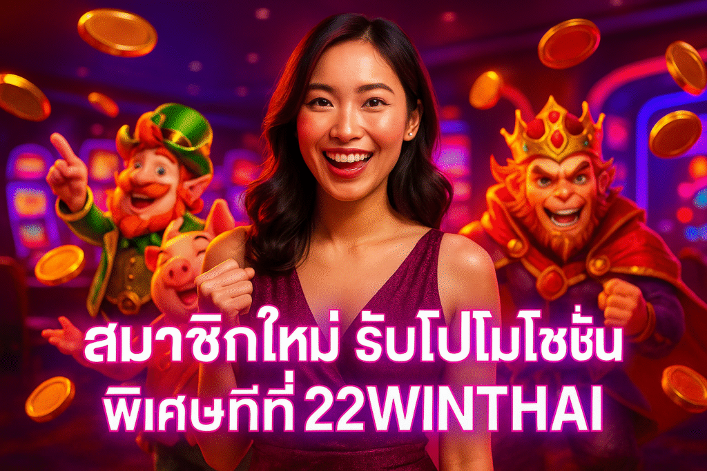 สมาชิกใหม่โปรโมชั่นพิเศษที่ 22WINTHAI แบบจัดเต็ม